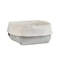 Picture Unique Flora bread basket 20x20xH9 cm in pearl color