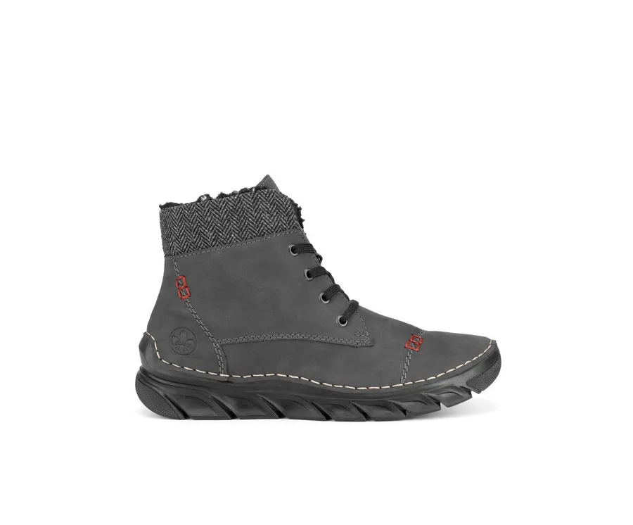 obrazek 1 Rieker Botki 55031-45 Szary