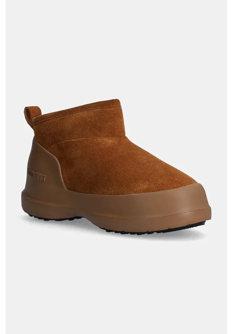 obrazek 1 Moon Boot śniegowce zamszowe MB LUNA LOW BOOT SUEDE kolor brązowy 80D2480040 M008