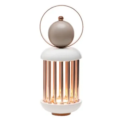 Picture An avant-garde large lantern made of ceramics and metal for a unique interior – Byfly