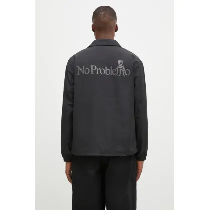 Zdjęcie No Problemo kurtka No Problemo Nylon Coach Jacket męska kolor czarny przejściowa NP70400.02