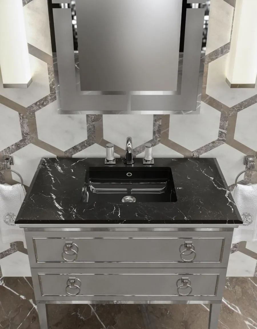 obrazek 2 Wyrafinowany komplet włoskich mebli Lutetia do łazienki