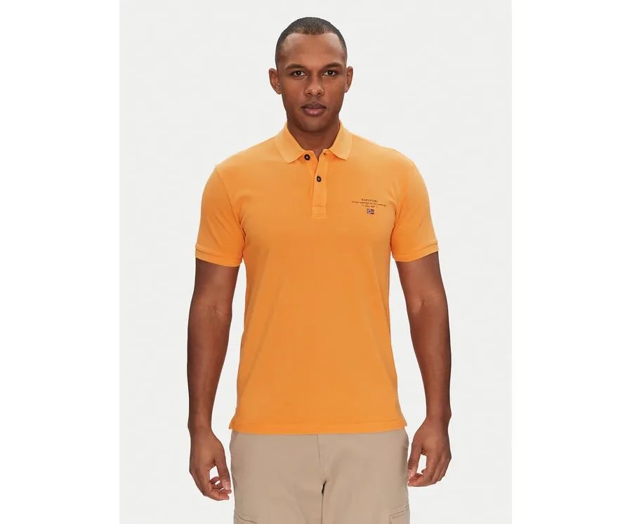 obrazek 1 Napapijri Polo Elbas NP0A4GDL Pomarańczowy Regular Fit