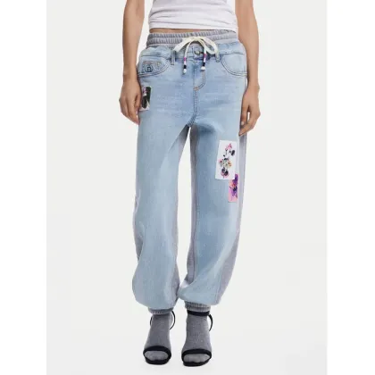 Zdjęcie Desigual Jeansy Mnnie 25SWDD72 Niebieski Loose Fit