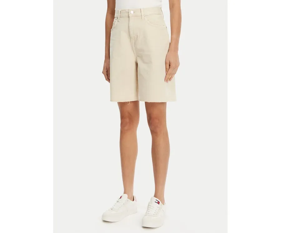 obrazek 1 Tommy Jeans Bermudy DW0DW21646 Beżowy Regular Fit