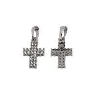 Zdjęcie Luksusowy włoski cyrkoniowy krzyż 13x8mm