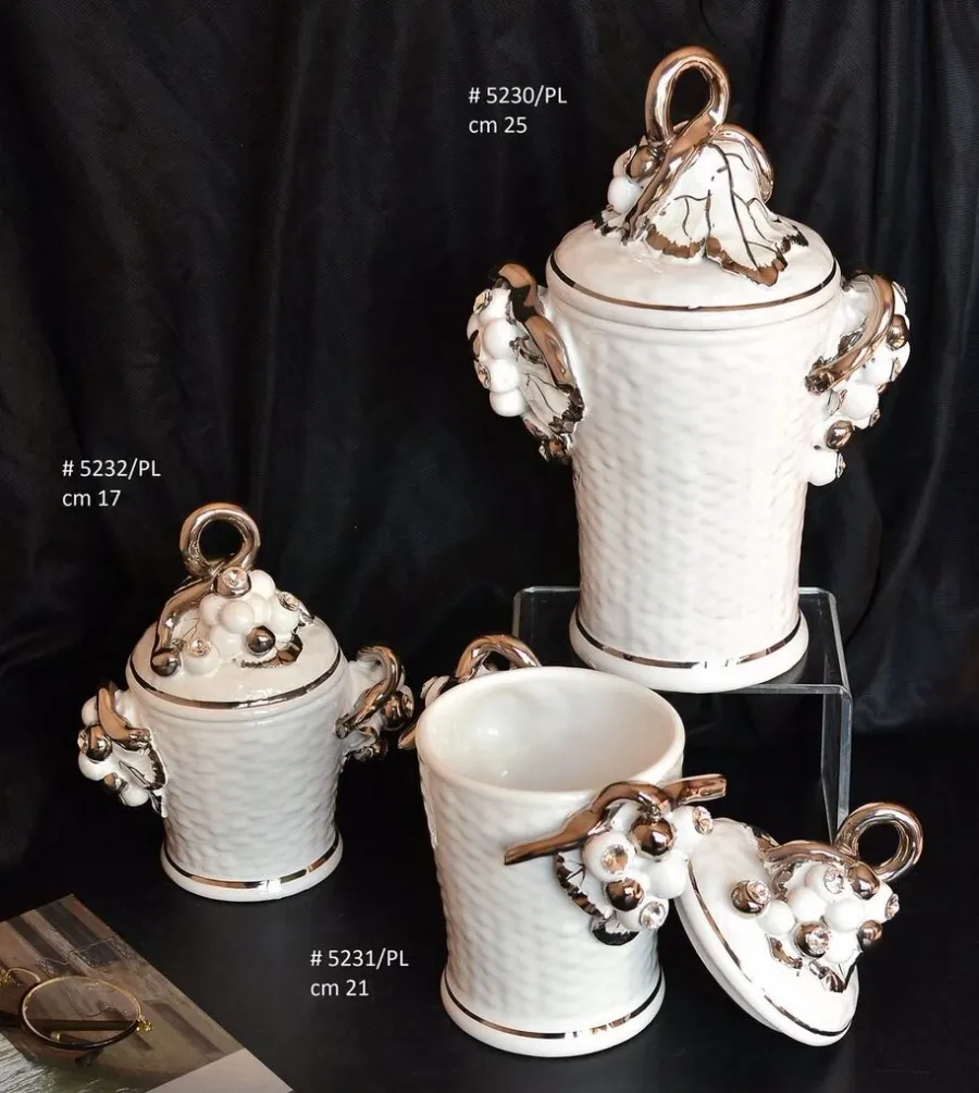 obrazek 1 Piękne pojemniki ceramiczne dostępne w 3 rozmiarach