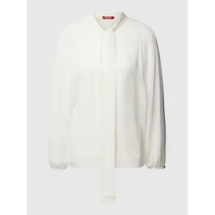 Zdjęcie Bluzka z wiązaniem pod szyją i elastycznymi zakończeniami rękawów model ‘FASCINO’