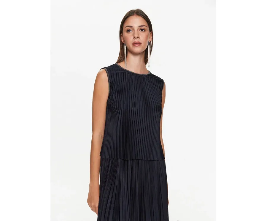 obrazek 1 Fabiana Filippi Top TPD273W305 Granatowy Regular Fit