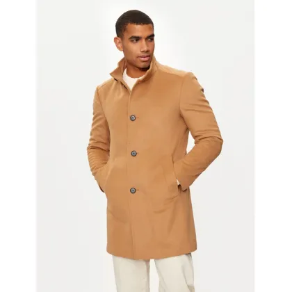 Zdjęcie JOOP! Płaszcz wełniany 17 JC-21Maron 30044311 Brązowy Regular Fit