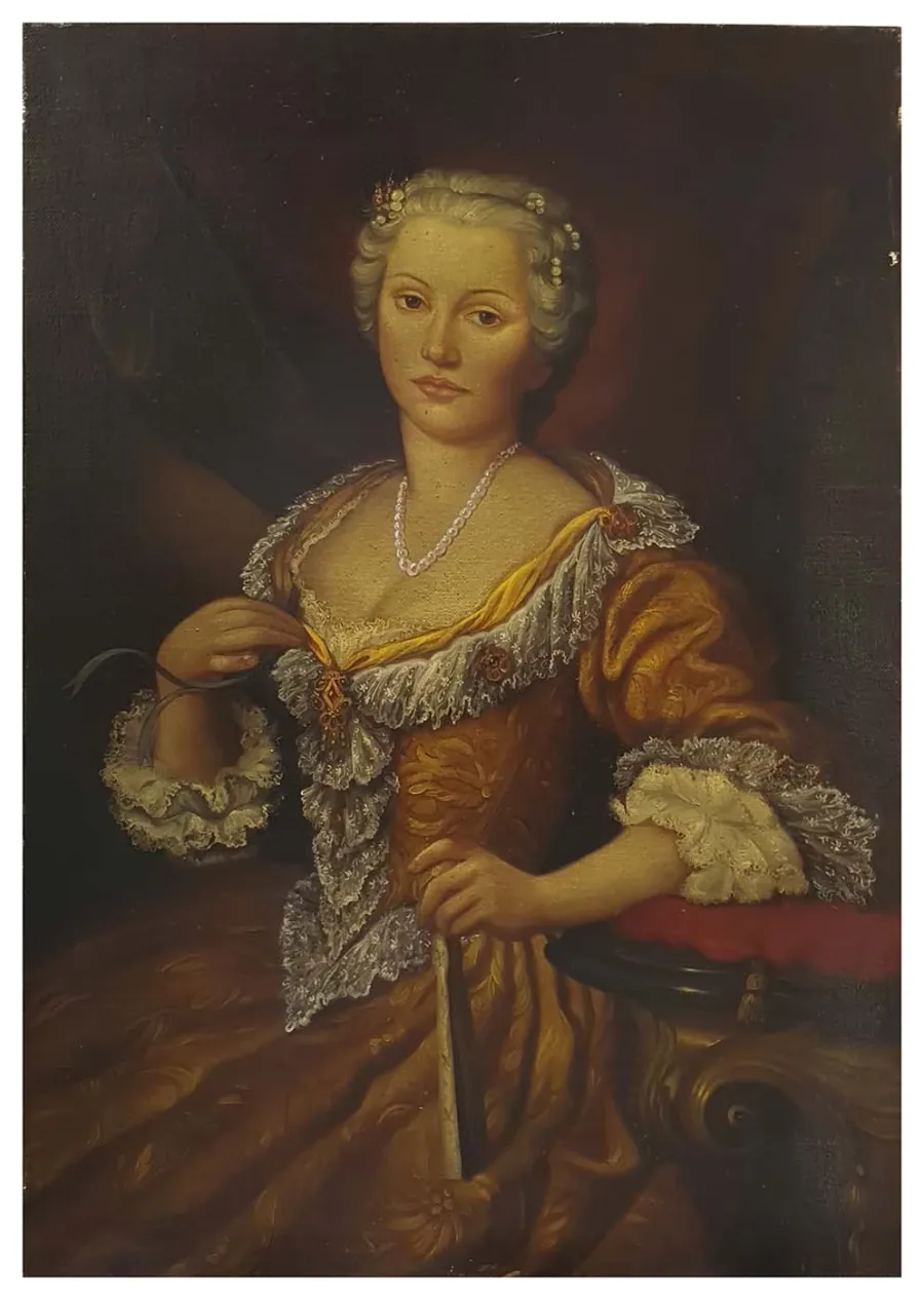 obrazek 2 Portret szlachcianki w stylu barokowym 100x70 cm - Ettore Frattini
