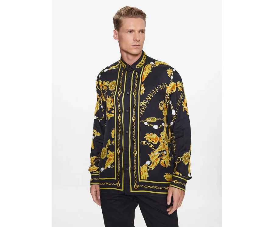 obrazek 1 Versace Jeans Couture Koszula 75GAL2RC Czarny Regular Fit