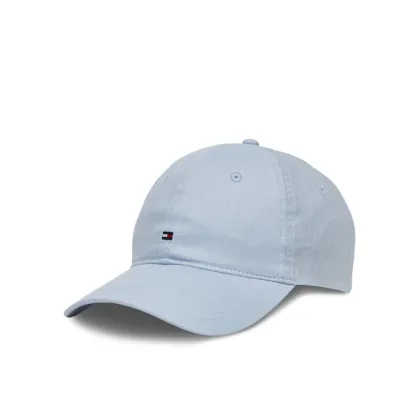 Zdjęcie Tommy Hilfiger Czapka z daszkiem Essential Flag Linen Cap AW0AW17130 Błękitny
