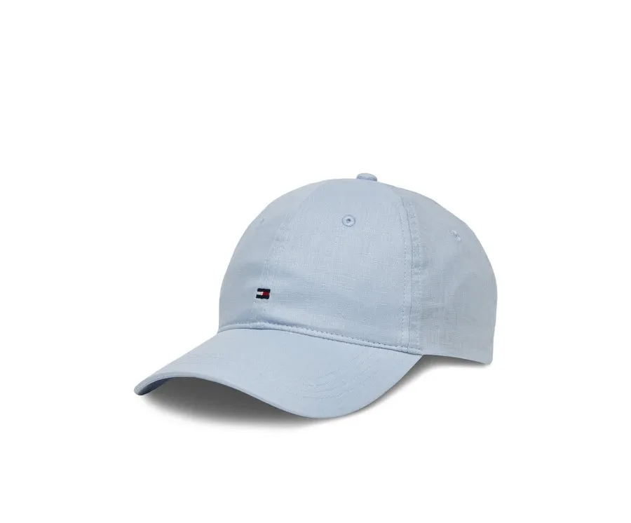 obrazek 1 Tommy Hilfiger Czapka z daszkiem Essential Flag Linen Cap AW0AW17130 Błękitny