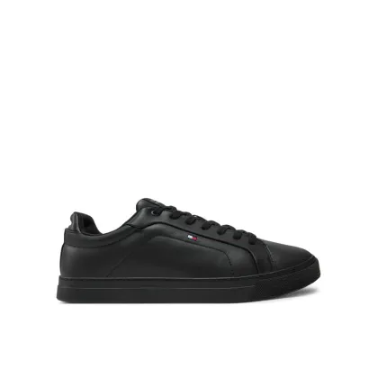 Zdjęcie Tommy Hilfiger Sneakersy Icon Court Lth Flag Ess FM0FM05317 Czarny
