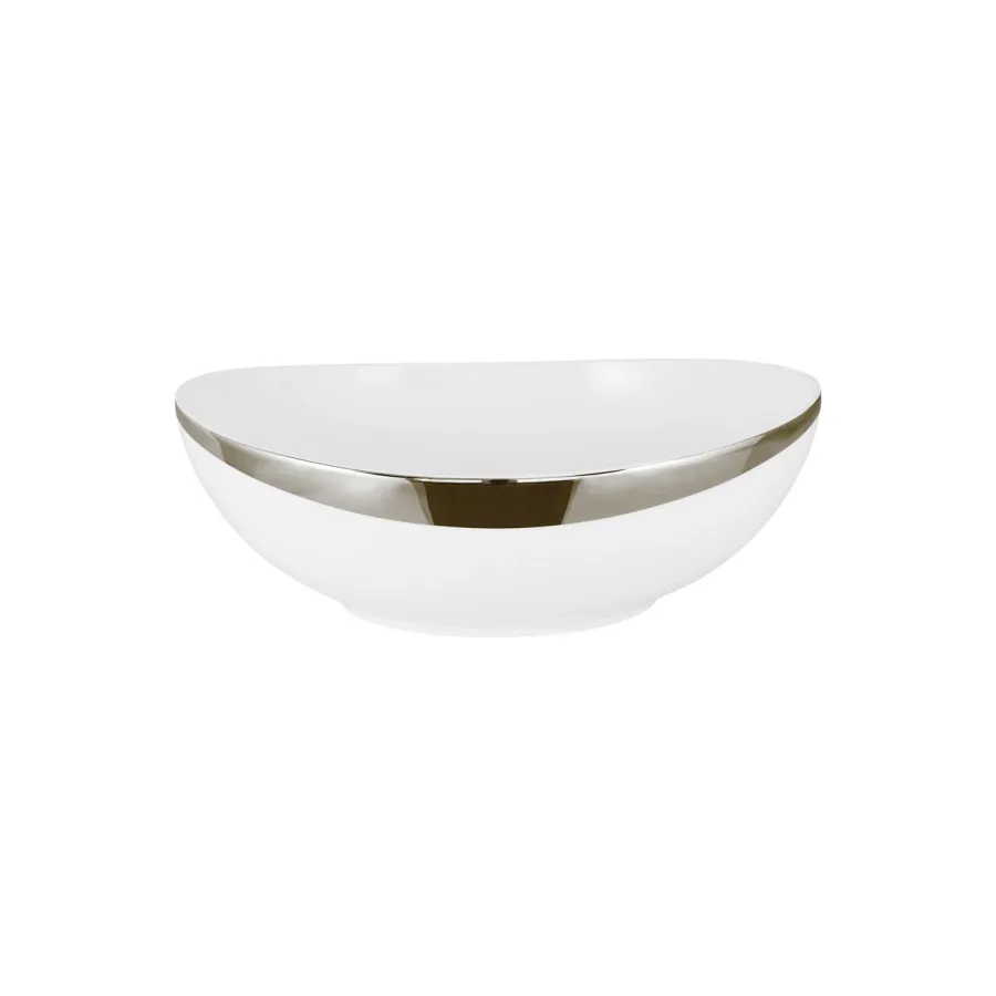 obrazek 1 Porcelanowa okrągła miska na sałatkę 26 cm z kolekcji Ballerina - Porcel