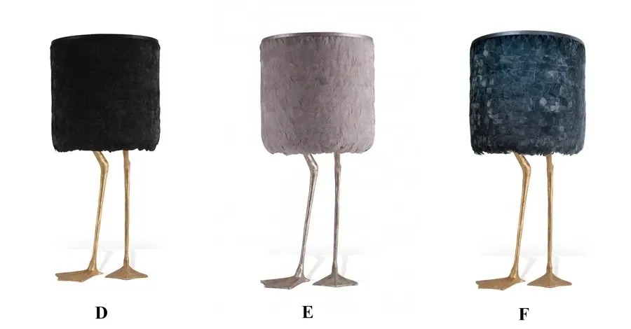 obrazek 4 Designerska lampa do sypialni z kaczymi piórami