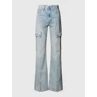 Zdjęcie Jeansy o kroju bootcut z efektem znoszenia