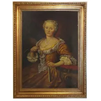 Zdjęcie Portret szlachcianki w stylu barokowym 100x70 cm - Ettore Frattini