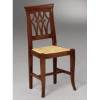 Picture Elegant chair with a straw seat - Fratelli Mirandola