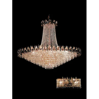 Zdjęcie Luksusowy włoski żyrandol wykonany z kryształu
