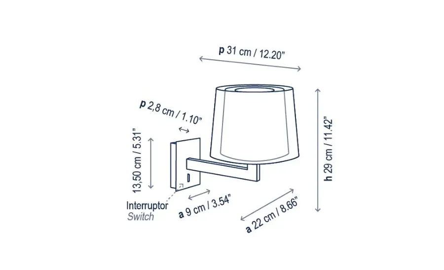 obrazek 2 Zachwycająca lampa ścienna Lexa