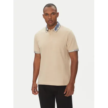 Zdjęcie Versace Jeans Couture Polo 78GAGT04 Beżowy Regular Fit