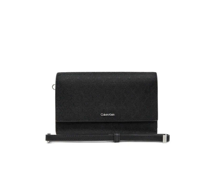 obrazek 1 Calvin Klein Duży Portfel Damski Ck Must Xl Trifold W/Wristel_Mn K60K612940 Czarny