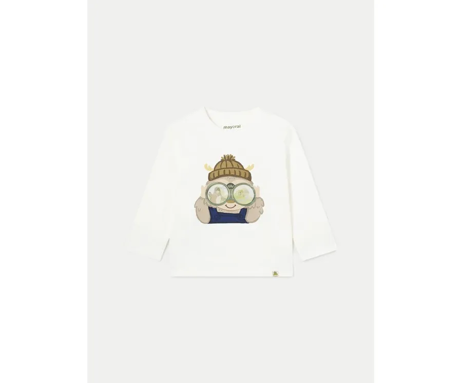 obrazek 1 Mayoral Bluzka 2036 Écru Regular Fit