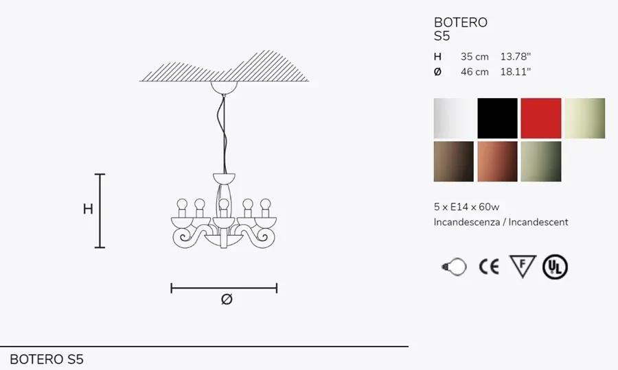 obrazek 6 Zjawiskowy, włoski żyrandol do salonu - Botero