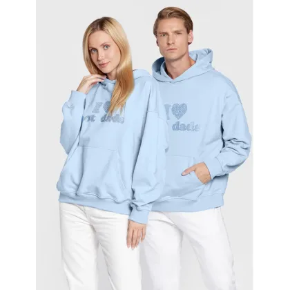 Zdjęcie 2005 Bluza Unisex Hot Dads Błękitny Relaxed Fit