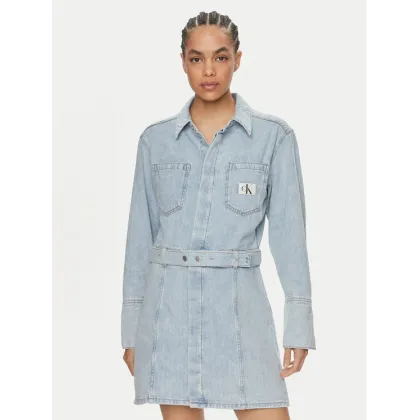 Zdjęcie Calvin Klein Jeans Sukienka jeansowa J20J222784 Niebieski Regular Fit