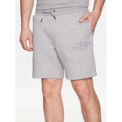Zdjęcie Tommy Hilfiger Szorty sportowe Curve Logo MW0MW30014 Szary Regular Fit