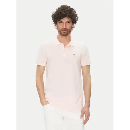 Zdjęcie Tommy Jeans Polo DM0DM20676 Różowy Slim Fit
