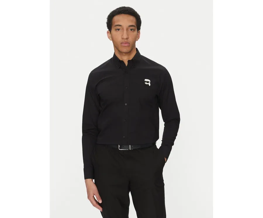 obrazek 1 KARL LAGERFELD Koszula 605911 552671 Czarny Slim Fit