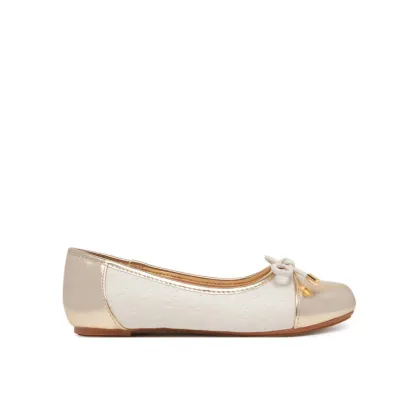 Zdjęcie MICHAEL Michael Kors Baleriny Kenya Bow MK01365256 Écru