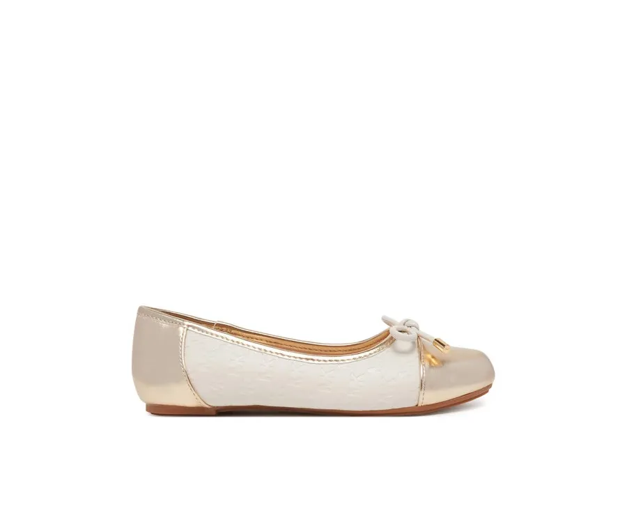obrazek 1 MICHAEL Michael Kors Baleriny Kenya Bow MK01365256 Écru