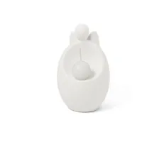 Zdjęcie Włoska ceramiczna figurka anioła ze świeczką