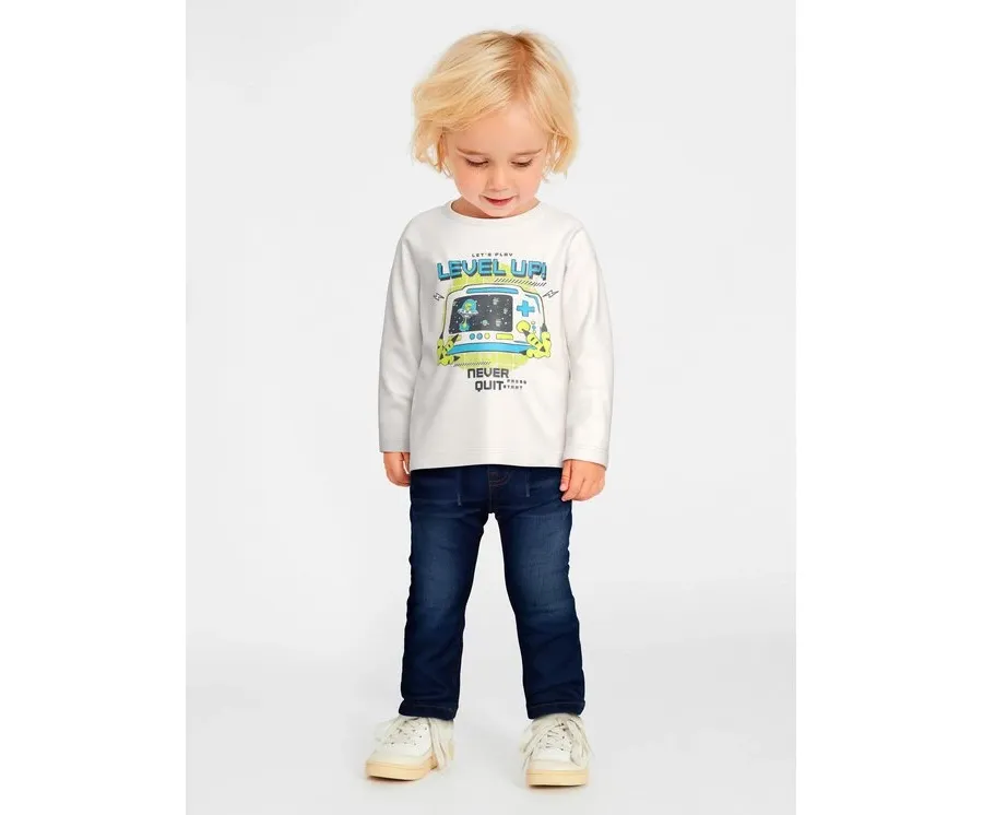 obrazek 1 NAME IT Bluzka 13218853 Biały Loose Fit