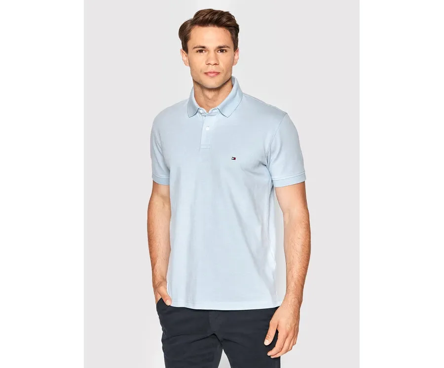 obrazek 1 Tommy Hilfiger Polo 1985 MW0MW17770 Błękitny Regular Fit