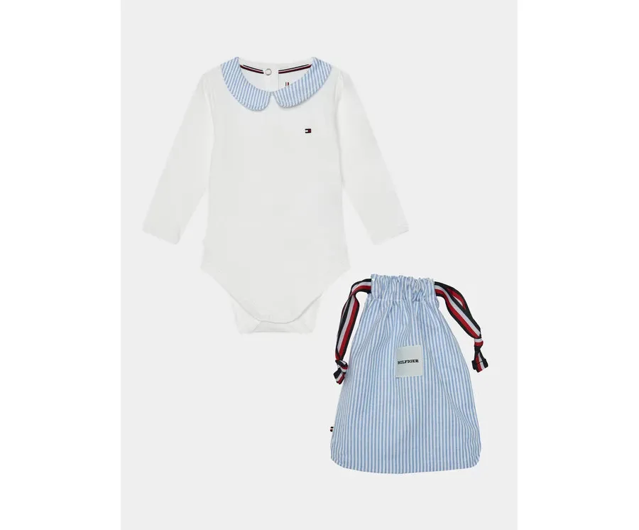 obrazek 1 Tommy Hilfiger Body Baby Ithaca Body Giftbag KN0KN01874 Niebieski Regular Fit
