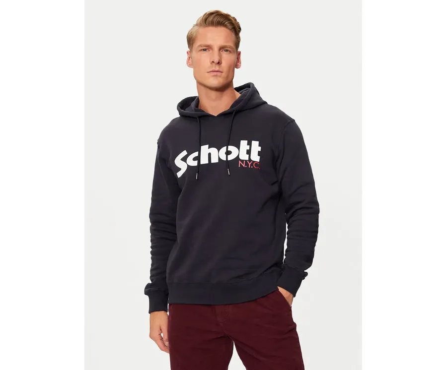 obrazek 1 SCHOTT N.Y.C. Bluza SWHOOD Granatowy Regular Fit