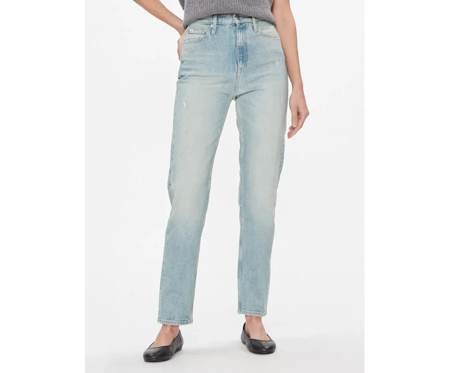 obrazek 1 Calvin Klein Jeans Jeansy Authentic Slim Straight J20J222864 Niebieski Slim Fit