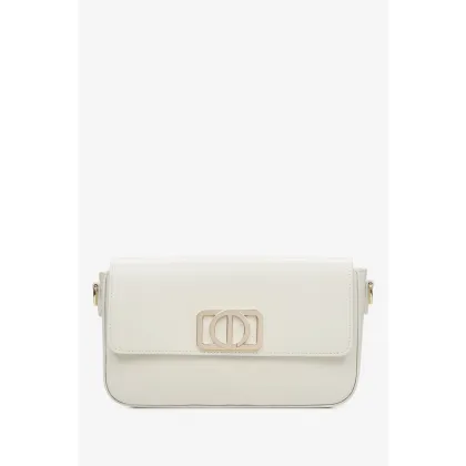 Zdjęcie Estro: Mała mleczno-beżowa torebka damska typu bagietka