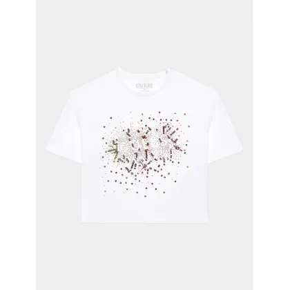 Zdjęcie Guess T-Shirt J3YI21 K6YW1 Biały Boxy Fit