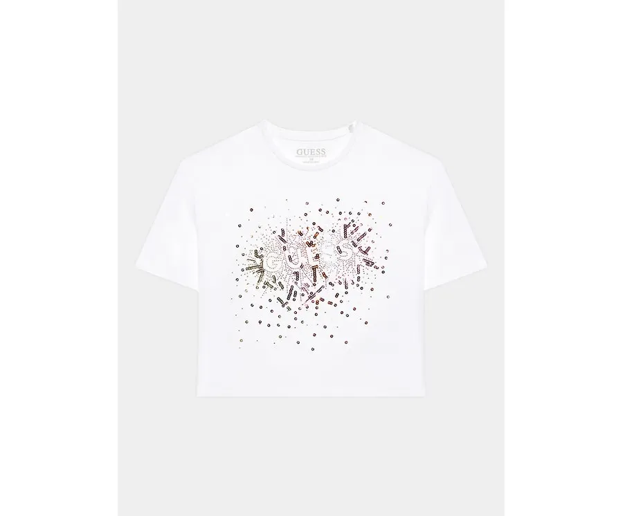 obrazek 1 Guess T-Shirt J3YI21 K6YW1 Biały Boxy Fit