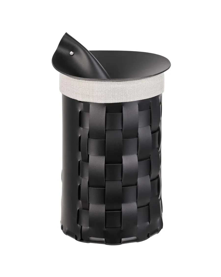 obrazek 4 Ekskluzywny skórzany koszyk Bottega Ø22хH35 cm