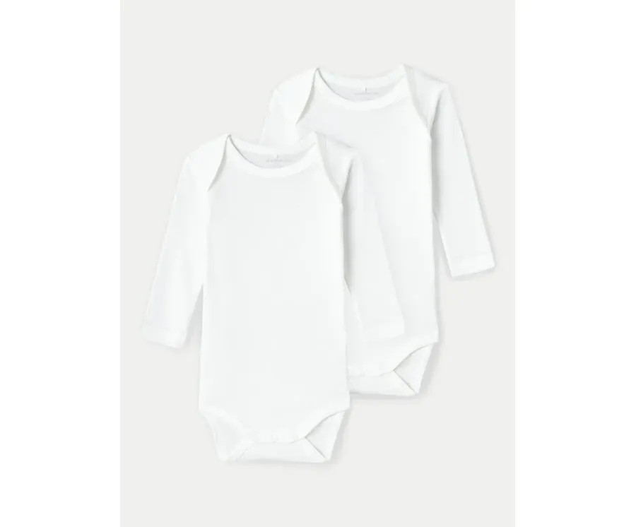 obrazek 1 NAME IT Komplet 2 par body dziecięcych 13222501 Biały
