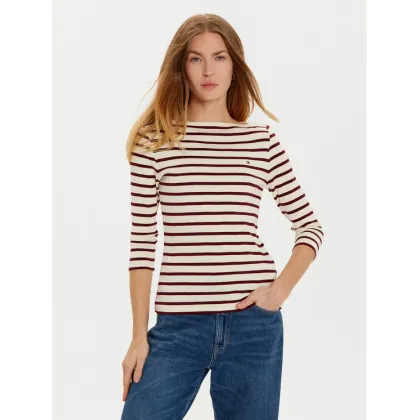 Zdjęcie Tommy Hilfiger Bluzka New Cody WW0WW40589 Beżowy Slim Fit