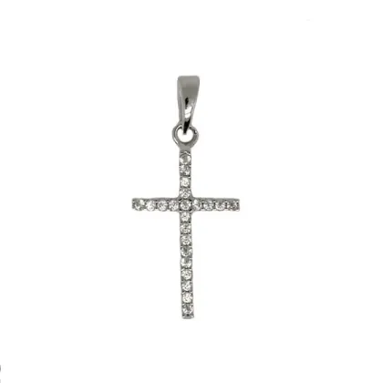 Zdjęcie Piękny cyrkoniowy krzyż  20x12mm